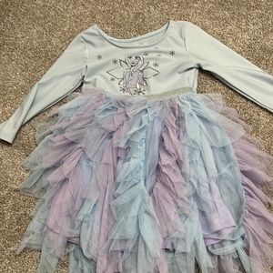 Bundle of size 5 dresses and night gown frozen